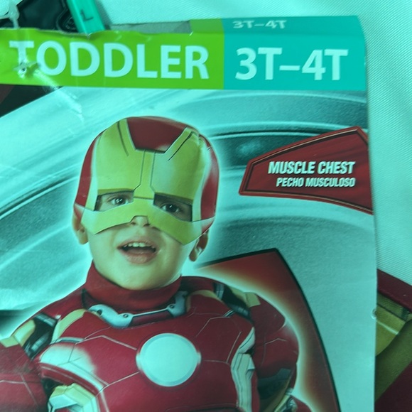 Avengers Ironman Halloween Costume, Jumpsuit and Mask, Boys 3T-4T - Picture 7 of 8